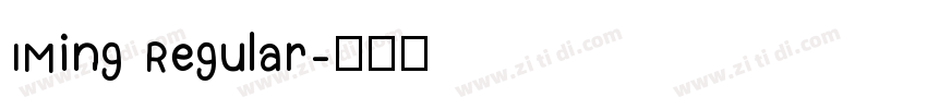 IMing Regular字体转换